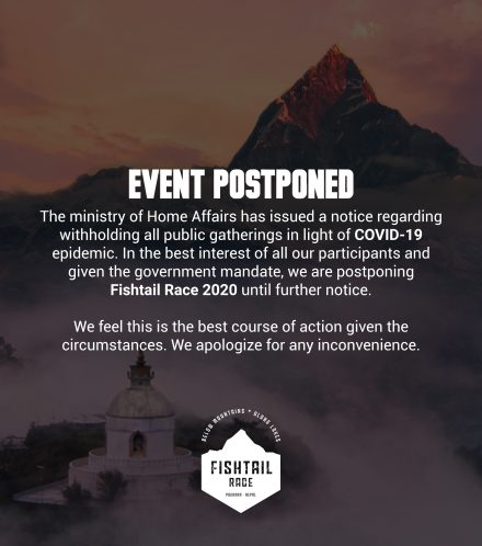 Fishtail Race Postponed